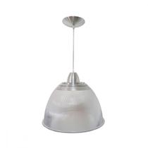 Luminaria Prismatica Bezelux 22'' Com Pendente Escovado Reforcado E40 Bzsf22Ec4 Luminaria Prismatica Bezelux 22'' Com Pendente Escovado Reforcado E40 Bzsf22Ec4