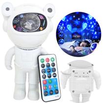 Luminária Projetor Astronauta Som Bluetooth para Quarto Infantil