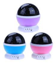 Luminária Projetor De Estrelas Cores Lua Abajour Usb Luminária Projetor De Estrelas Cores Lua Abajour Usb