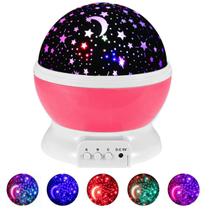 Luminária Projetor De Estrelas Galaxy Abajur Estrelado 360º Galaxy Abajur Star Master Rosa