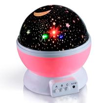 Luminária Projetor Estrela 360 Galaxy Master Cor Rosa