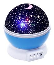 Luminária Projetor Estrela 360º Abajur Star Master Azul