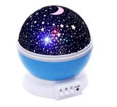 Luminária Projetor Estrela 360º Galaxy Abajur Star Master Azul
