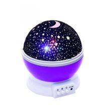 Luminária Projetor Estrela 360º Galaxy Star Master Lilás