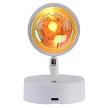 Luminaria Projetor Por do Sol LED Luz Vintage Foto Fotografia Decoraçao Casa Sala Quarto Ambiente