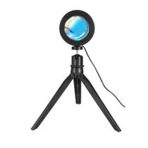 Luminária Projetor Sunset Pôr do Sol USB Led 5W Tripé
