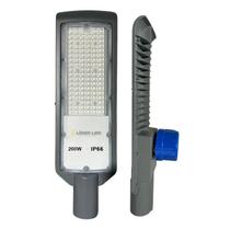 Luminária Pública Led Smd 200W Branco-Frio Fotocélula Ip66