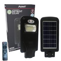 Luminaria Publica Solar Detroit 40w Branco Frio 6500K IP65 Luminaria Publica Solar Detroit 40w Branco Frio 6500K IP65
