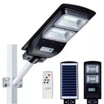 Luminária Pública Solar LED 100w Poste, Rua Publica Controle remoto - Athlanta