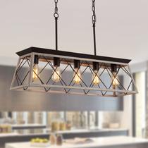 Luminária Q&S Farmhouse Rustic 80x24x22 cm 5-Light Luminária Q&S Farmhouse Rustic 80x24x22 cm 5-Light