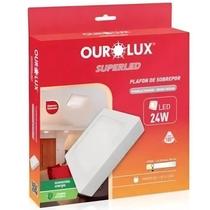 Luminaria Quadrada Sobrepor LED 24 watts 2700K Branco Morno OUROLUX Luminaria Quadrada Sobrepor LED 24 watts 2700K Branco Morno OUROLUX