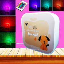 Luminária Quadro Personalizado Frases Cachorro Luz Led RGBW - 10010885 Luminária Quadro Personalizado Frases Cachorro Luz Led RGBW - 10010885