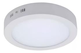 Luminária Redonda Led 6w Plafon Sobrepor 8,5cm Bivolt Gesso