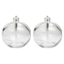 Luminária Redonda Vidro Lamparina Para Mesa de Jantar 2 Unidades