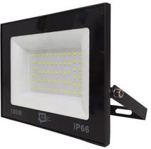 Luminária Refletor Holofote 100W Led Verde Bivolt Ip-66