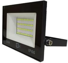 Luminária refletor holofote 50w led verde bivolt Ip-66