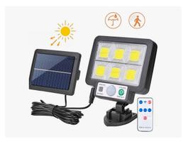 Luminária Refletor Solar 200w Sensor Movimento C/controle Luminária Refletor Solar 200w Sensor Movimento C/controle
