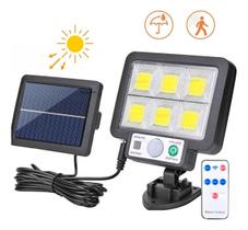 Luminária Refletor Solar 200W Sensor Movimento C/Controle Luminária Refletor Solar 200W Sensor Movimento C/Controle