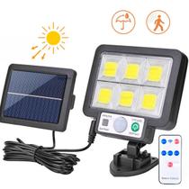 Luminária Refletor Solar Parede 120 Cob Sensor Presença Ip65 - Bagnare