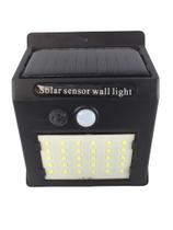 Luminária Refletor Solar Parede 40w 6k C/ Sensor De Presença