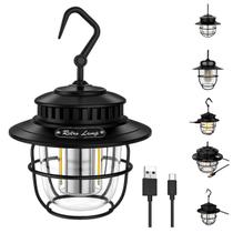 Luminária Retrô Pendente LED Recarregável Portátil Para Varanda Quarto Sala e Decoração Luminária Retrô Pendente LED Recarregável Portátil Para Varanda Quarto Sala e Decoração