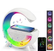 Luminária Rgb Caixa Som G Speaker Carregador Indução AL-8778