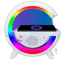Luminária Rgb Caixa Som G Speaker Carregador Indução C/Rádio