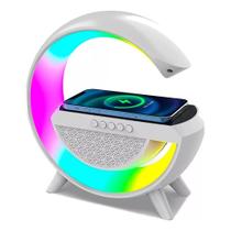 Luminária Rgb Carregador Por Indução Caixa Som Bluetooth Luminária Rgb Carregador Por Indução Caixa Som Bluetooth