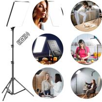 Luminaria Ring Light Profissional Grande 19pol Tripé 2m Luz Branco