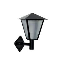 Luminária Romana Braço Reto De Parede Alumínio cor de acabamento Preto 31Cm Luminária Romana Braço Reto De Parede Alumínio cor de acabamento Preto 31Cm