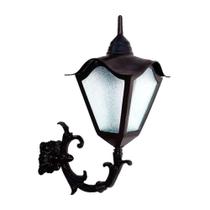 Luminária Romana com Braço LB002 para Jardim em Alumínio Prata Luminárias N. Sra. da Guia Luminária Romana com Braço LB002 para Jardim em Alumínio Prata Luminárias N. Sra. da Guia