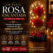 Luminária Rosa Decorativa em Cúpula