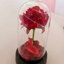 Luminária Rosa na cúpula com led enfeite flores dia das mães e namorados Luminária Rosa na cúpula com led enfeite flores dia das mães e namorados