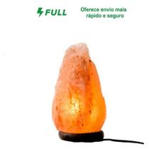 Luminária Sal Grosso Himalaia Escolha o Volts 32 Cm