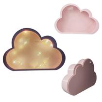 Luminária Sem Fio em Formato de Nuvem Rosa Luminária Sem Fio em Formato de Nuvem Rosa