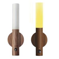 Luminaria Sensor Detecta Movimento Kit 2 Uni Recarregavel Bastao Iluminaço Led USB Casa Quarto Multiuso