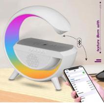Luminária Smart Station, Alto-falante E Carregamento Sem Fio