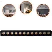 Luminária Smd Pontual Fixa 12w Para Trilho Magnético 48v Led Luminária Smd Pontual Fixa 12w Para Trilho Magnético 48v Led