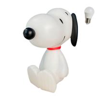 Luminária Snoopy Cão Charlie Brown Abajur Infantil Cachorro com Lâmpada LED