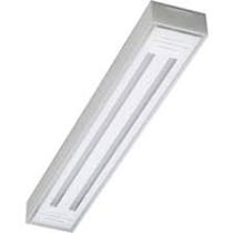 Luminária Sobrepor 2 Lamp. Tubular 60cm - Branca Tualux