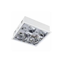 Luminária Sobrepor 2 x E27 Com Aleta Cor Branca E Cromada Blumenau - Blumenau Iluminação