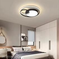 Luminária Sobrepor Led Eclipse 44w Moderna Sala Teto 3 Em 1