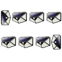 Luminaria Solar 100 Led Detecta Presença 8 Und Luminaria Solar 100 Led Detecta Presença 8 Und