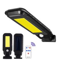 Luminária Solar 100 LEDs COB 3 Modos Luz Parede Área Externa 20W Sensor Presença À Prova DÁgua IP65 Luminária Solar 100 LEDs COB 3 Modos Luz Parede Área Externa 20W Sensor Presença À Prova DÁgua IP65