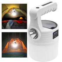 Luminaria Solar 2 Em 1 Lanterna Dupla Fonte Luz Led A prova De Agua Portatil Acampamento Resistente Iluminaçao Camping Lampada Luz Segurança SOS Ambie