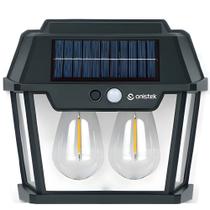 Luminária Solar 2 Lâmpadas Luz Led Arandela Sensor Presença ON-LU104