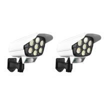 Luminaria Solar 2 Unidades Camera Falsa 77 Leds 3 funções Controle Remoto Sensor de Proximidade Dummy Luminaria Solar 2 Unidades Camera Falsa 77 Leds 3 funções Controle Remoto Sensor de Proximidade Dummy