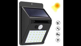Luminaria Solar 20 Leds Com Sensor De Presença Automático Luminaria Solar 20 Leds Com Sensor De Presença Automático