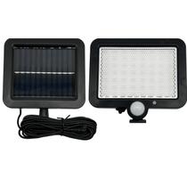 Luminária Solar 56 Led Luz de Jardim de Parede com Sensor de Presença com 3 Funções