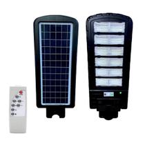 Luminaria Solar 600W Holofote Refletor Led Sensor Movimento Presença Iluminaçao Publica Controle Segurança Garagem Estrada Avenida Galpao Potente